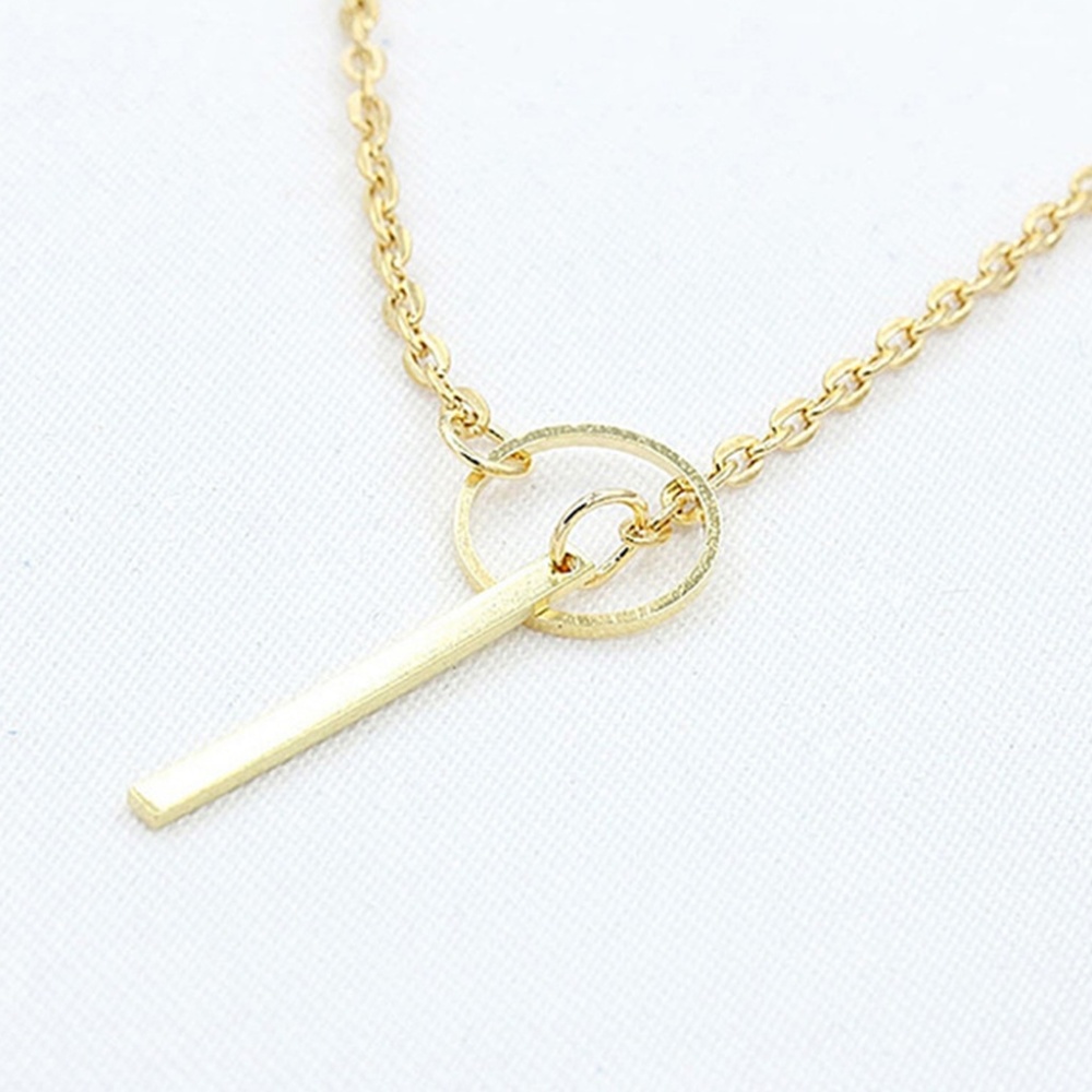 Circle Lariat Necklace - Picture 2 of 2
